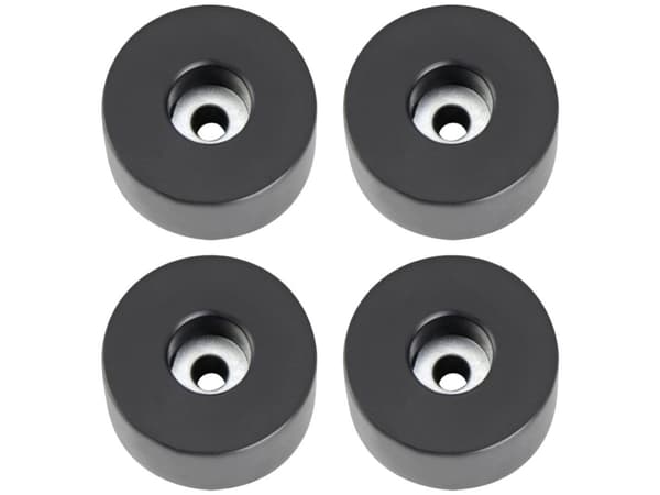 adam hall 4909 M4 AH, Føtter, Sort, Polyvinylklorid (PVC), 38 mm, 38 mm, 20 mm