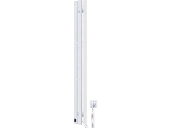 Grzejnik łazienkowy Navin Electric towel dryer Navin Siluet Quadro, 90*1500, Sensor, 12-134053-0915, white, (cable on the right)