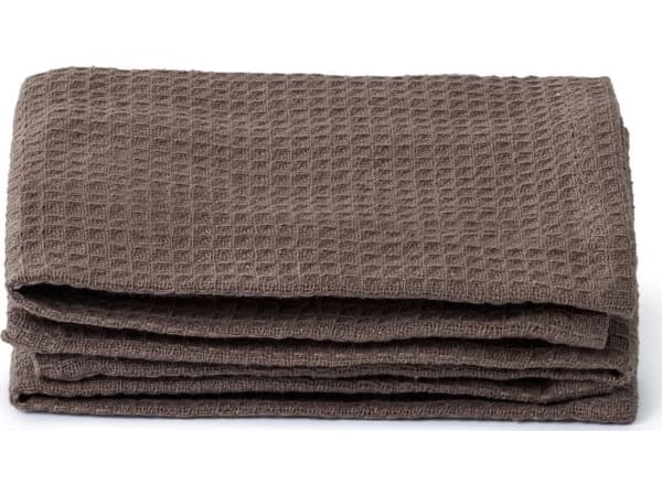 OlsenHome - Vaffel Karklude Walnut Brown 28x28 cm - 3 Stk