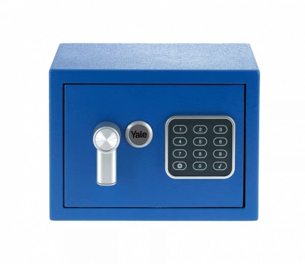 Yale YSV/170/DB2/B, Frittstående safe, Blå, Kombinasjonslås, 3,8 l, Stål, Gulv/vegg