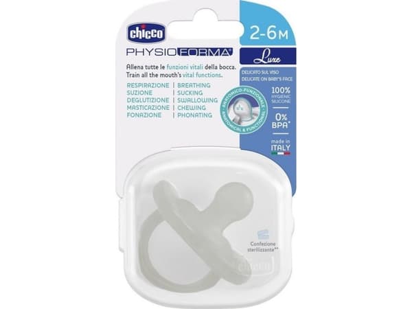 CHICCO 00073011380000 PHYSIOFORMA LUXE pacifier 2-6M. GREY 1pc.