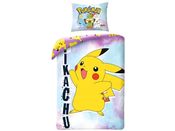 Pokemon Pikachu Sängkläder - 100 procent bomull Modell 2