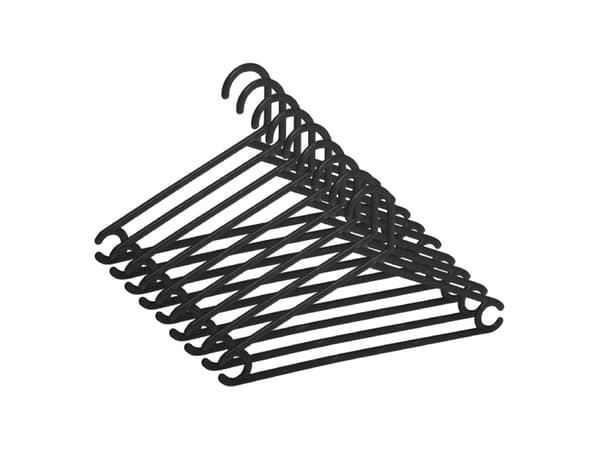 Okko Muoviset lapset ripustin musta Lsp023k 10kpl 10Pcs