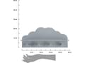 Miniatyrbilde 3 av 4: Atmosphera Szary wieszak ścienny Cloud z półką