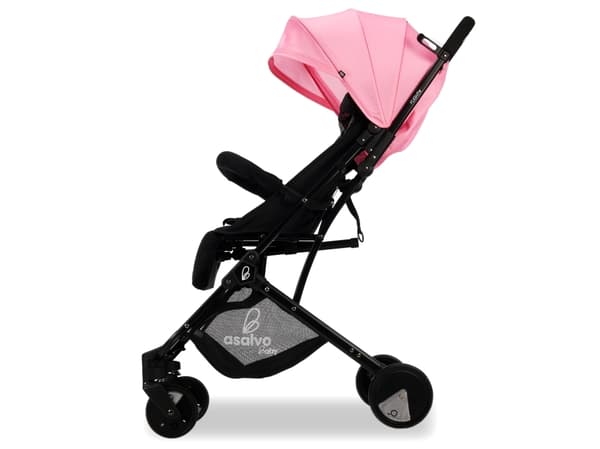 Asalvo Klapvogn Flight Travel+, Pink/Sort