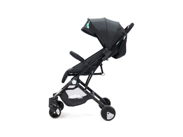 Asalvo Klapvogn Flight Travel+, Sort/aqua