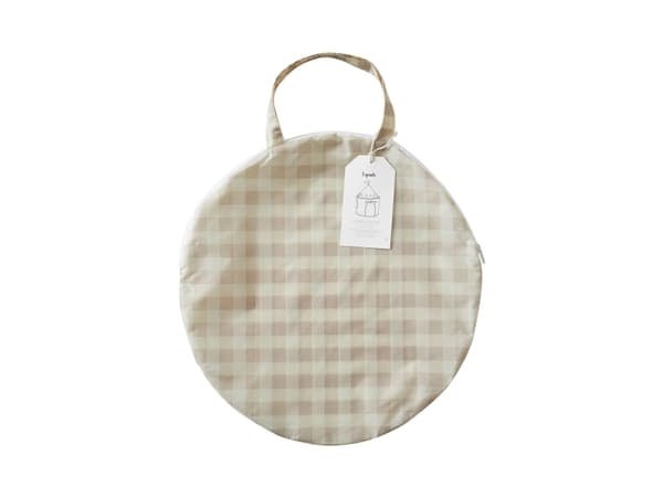 3 prouts Leksakstält, Gingham beige