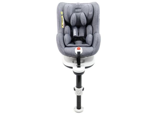 Asalvo Autostol 0-18 kg. og 360 graders rotation, Virafix, Grå