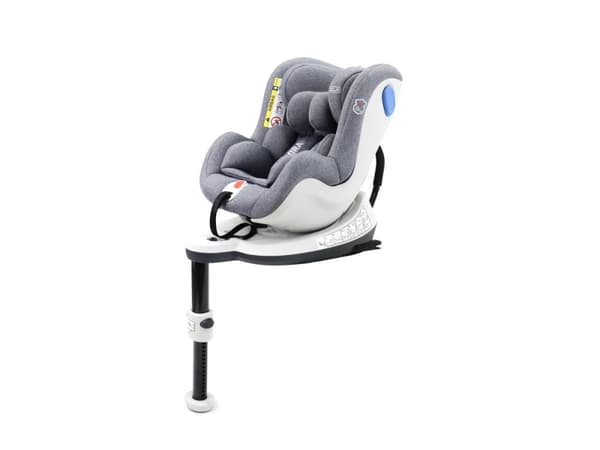 Asalvo Autostol 0-18 kg. og 360 graders rotation, Virafix, Grå
