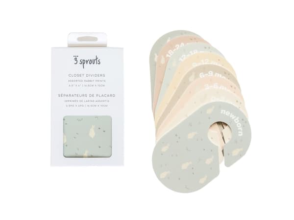 3 Sprouts Skabsdeler (8 stk.), Kanin