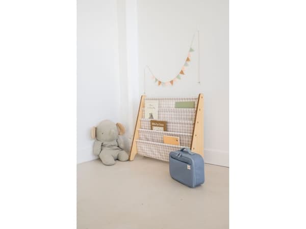 3 Sprouts Bogreol, Gingham beige