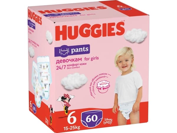 Huggies HUGGIES diapers-panties S6 Girl D Box, 15-25kg, 60 pcs., 2659151