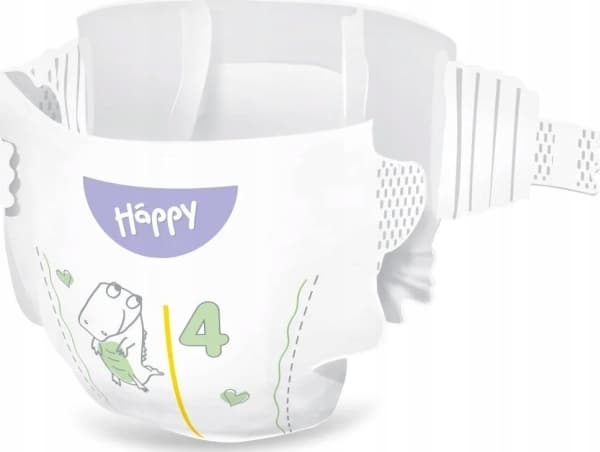 Happy Pieluchy HAPPY Maxi (8-14kg) diapers 62pcs, size 4 NEW, BB-054-LU62-W01