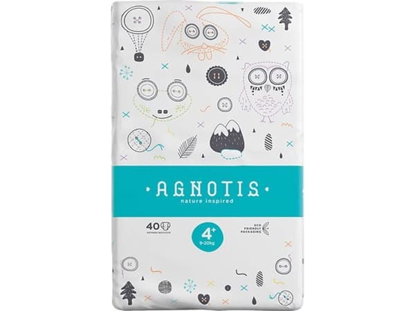 AGNOTIS baby diapers, Nr.4+, 9-20 kg, 40 pcs., AG4P