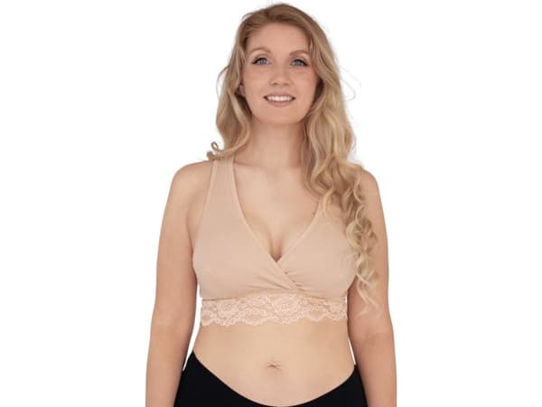 Carriwell CARRIWELL Organic Crossover Sleeping & Nursing Bra Honey M, 255100