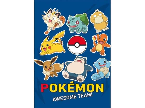 Pokemon Fleece tæppe - 100 x 140 cm