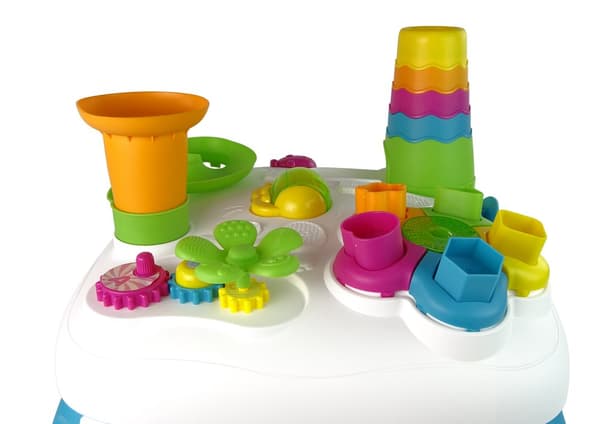 Interactive Educational Table Ball Sorter Slide Blue