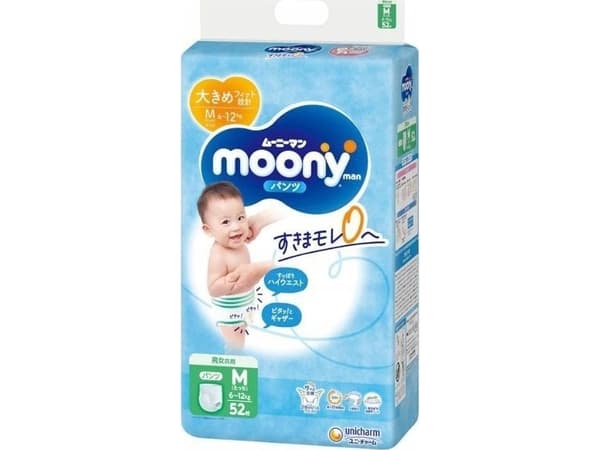 Moony MOONY Airfit-blöjor M 6-10kg 52 st, 15236
