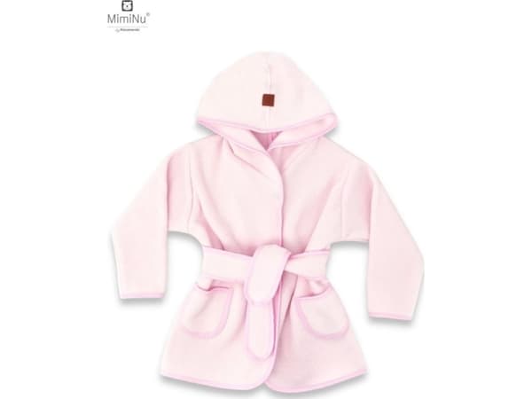 MimiNu MIMINU Thermofrotte bathrobe with hood size 98 cm PINK