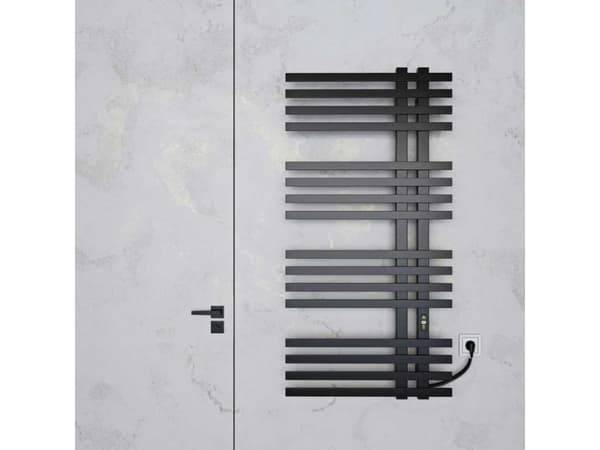 Håndkletørker Kosser Brash 1200x600/16 EL timer svart