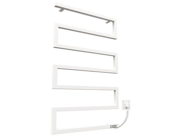 Elektrisk håndkletørker Kosser Zeta 900x550 ER, med timer, hvit (kabel til høyre)