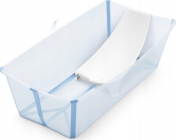 Stokke Flexi Bath - X-Large hopfällbart babybadkar, komplett med innersarg | Ledyno blå