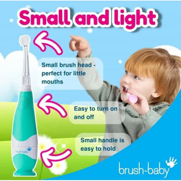 Brush Baby BabySonic barn elektrisk tandborste, grön