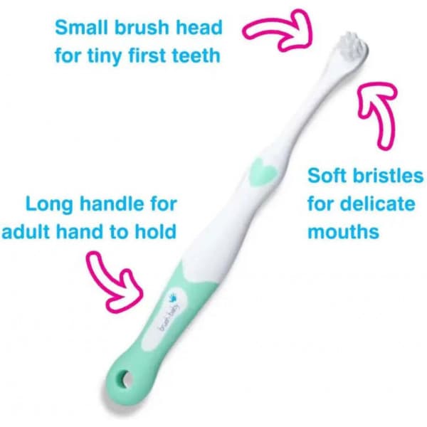 Brush Baby FirstBrush & Teether - tandbørste og biderangle sæt