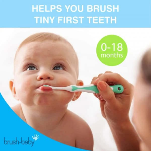 Brush Baby FirstBrush & Teether - tandbørste og biderangle sæt