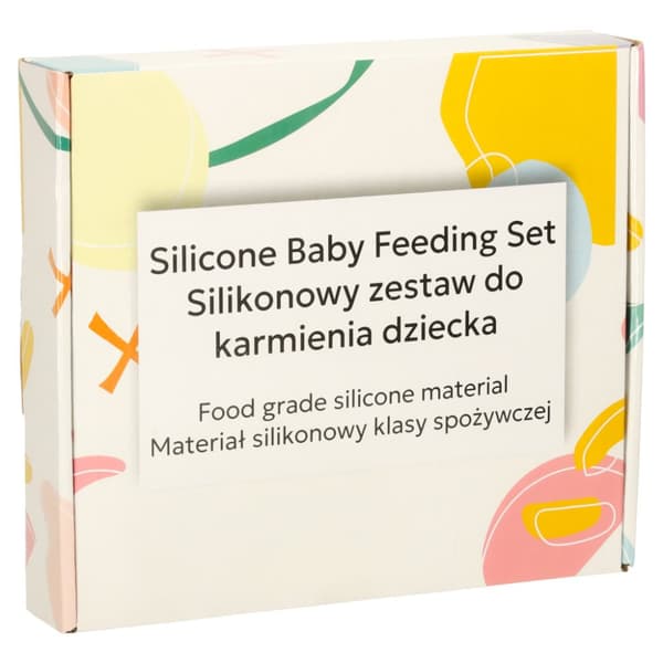 Silikoniastiat lapsille, 4 elementin setti, sininen nalle