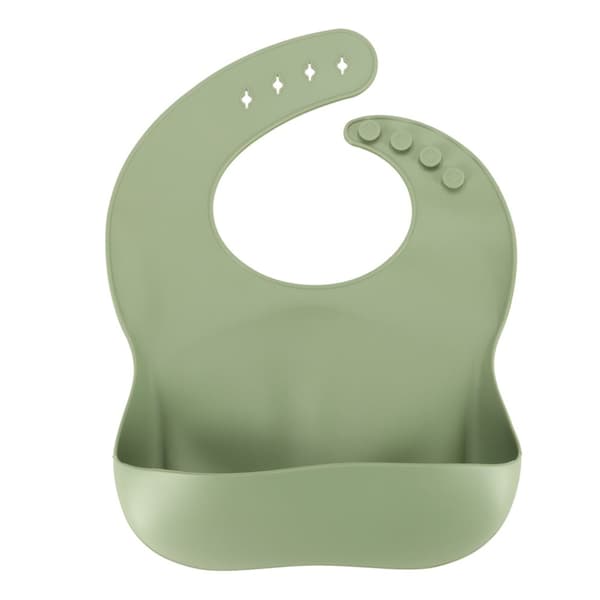 Silikonfat för barn, set med 8 element, uggla, militärgrön