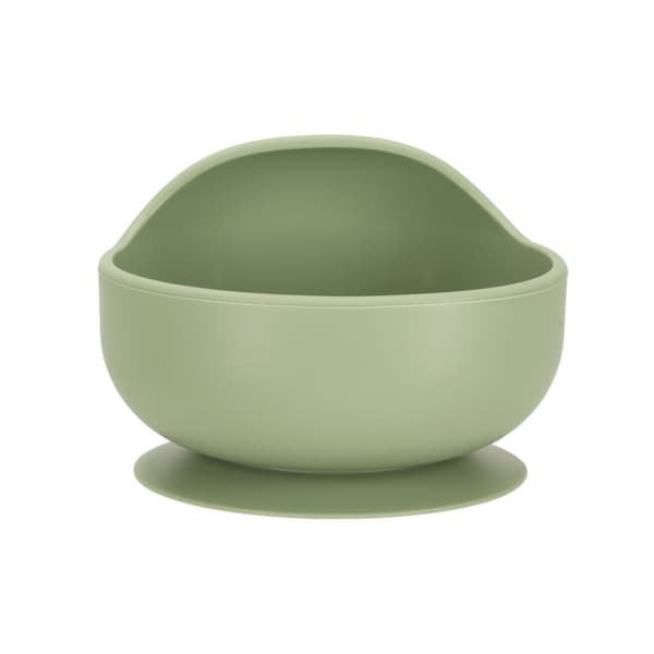 Silikonfat för barn, set med 8 element, uggla, militärgrön