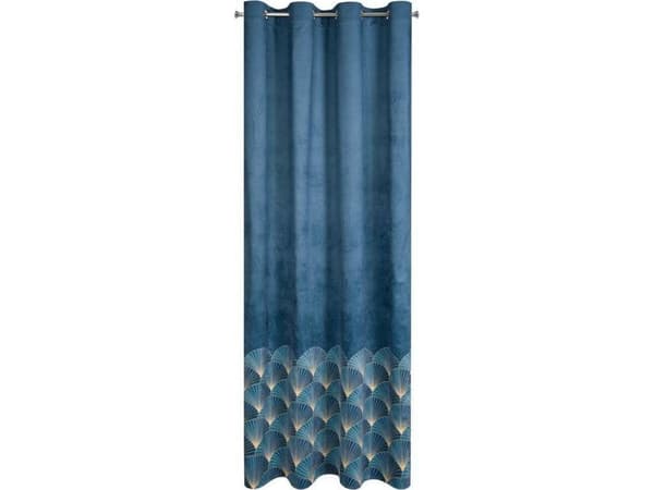 Eurogardiner Gardin Design91 Velvet Gina Marineblå 140x250