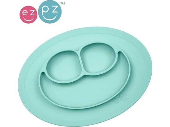 Ezpz Silikonilautanen ja lautanen Pieni 2-in-1 Mini Mat Pastellinsininen EZPZ EZPZ