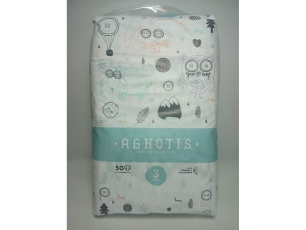 Happy AGNOTIS baby diapers, Nr.3, 4-9 kg, 50 pcs., AG3