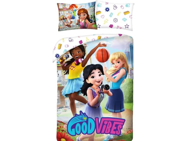 Lego Friends Sengetøj - 100 procent bomuld