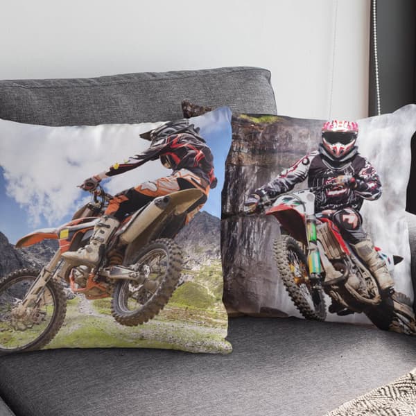 Bomuldspudebetræk 40x40 Moto Cross