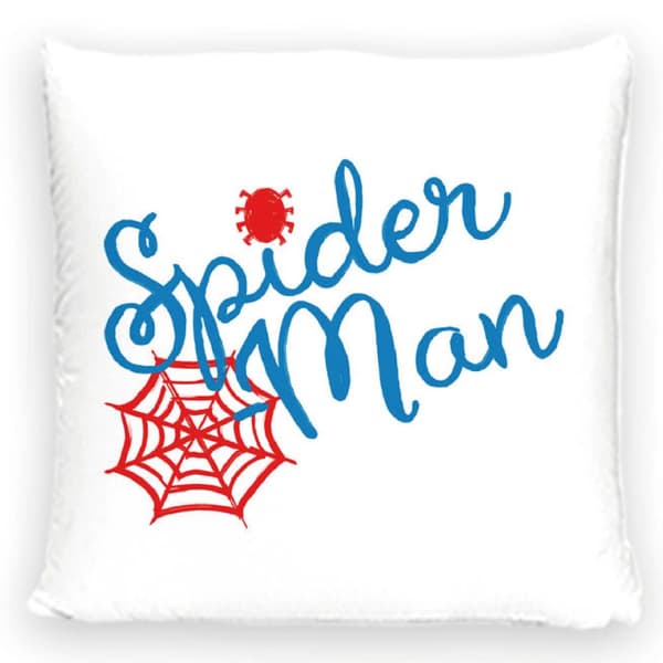 Fløjls pudebetræk 40x40 Spiderman