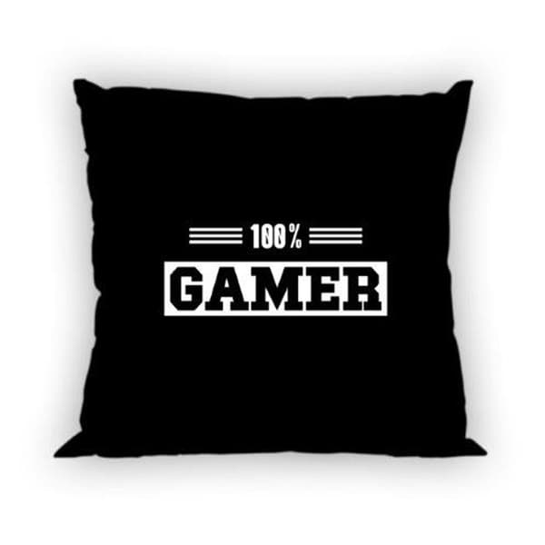 Bomuldspudebetræk 40x40 Game, sort