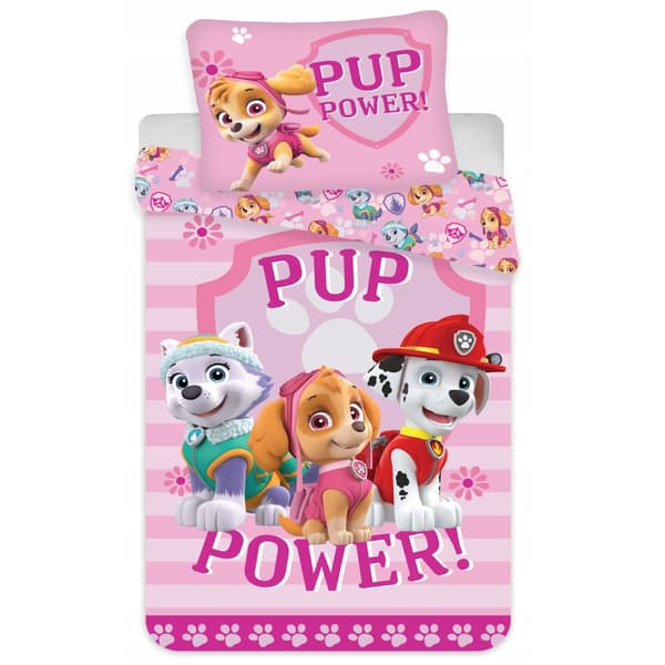 Bomuld sengetøj 160x200+1p70x80 Paw Patrol Skye
