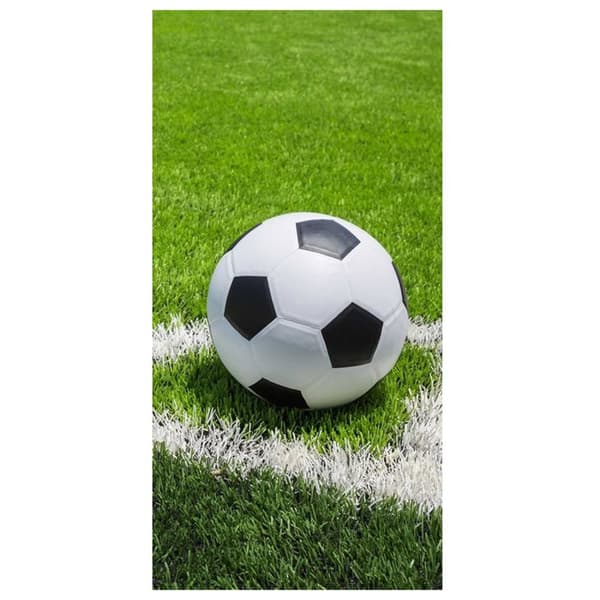 Bomuldshåndklæde 70x140 Fodbold