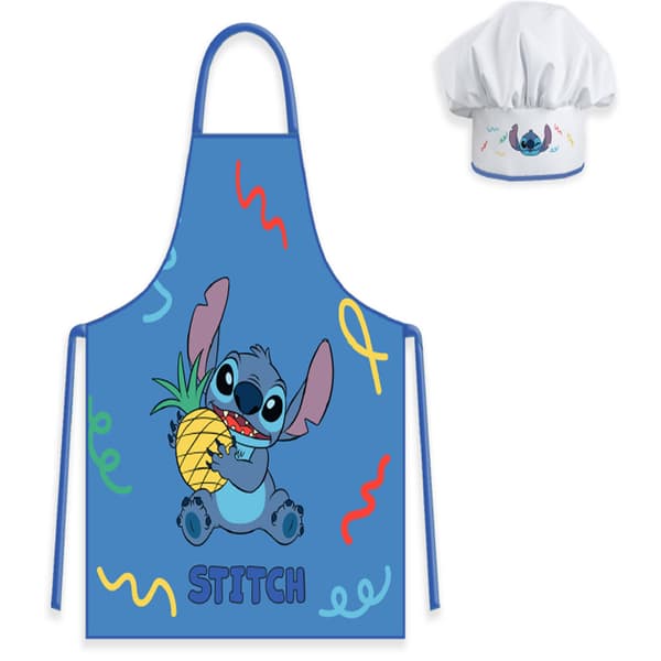 Lilo and Stitch Blåt børneforklæde med hat