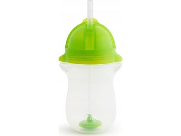 MUNCHKIN gertuvė su šiaudeliu, žalia, 12mėn+, 296ml, 01246301