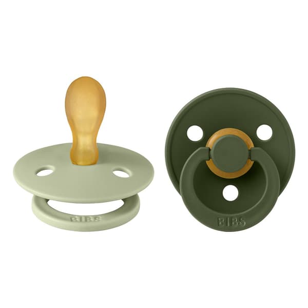 BIBS - Pacifier Colour 2 PACK - Sage/Hunter Green - Size 2