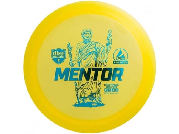 Discgolf DISCMANIA Distance Driver MENTOR Active Premium Keltainen 11/5/-2/2