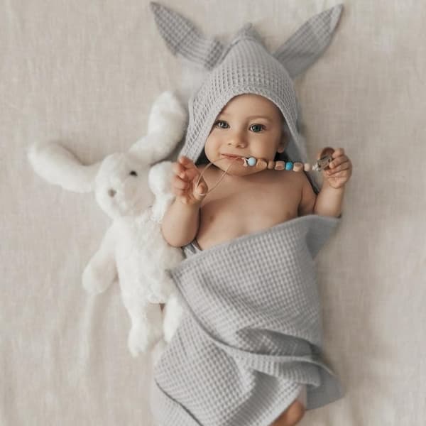 Baby gave sæt | Lysegrå