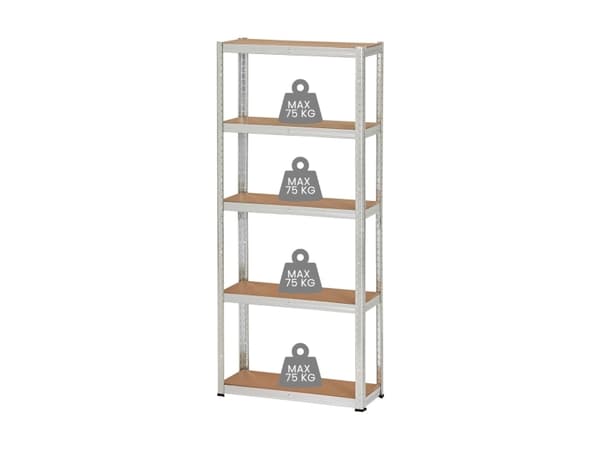 Storage Shelf 4Iq. 30X75x172cm 75Kg