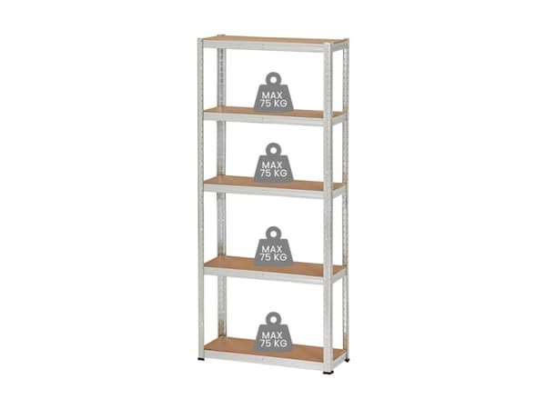 Storage Shelf 4Iq. 30X75x172cm 75Kg