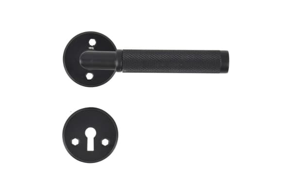 HOME It® dørgreb riflet L-greb 19 mm. matsort