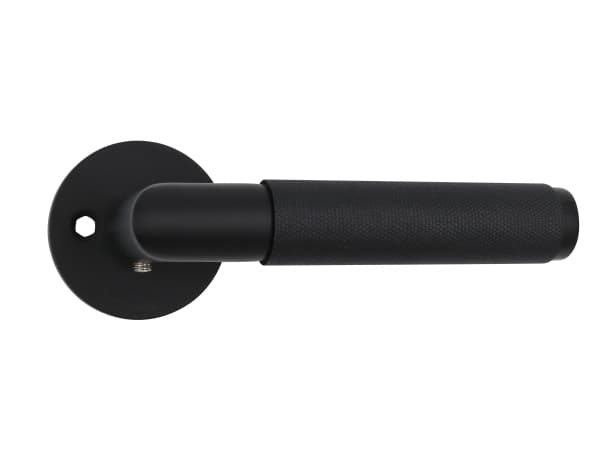 HOME It® dørgreb riflet L-greb 19 mm. matsort